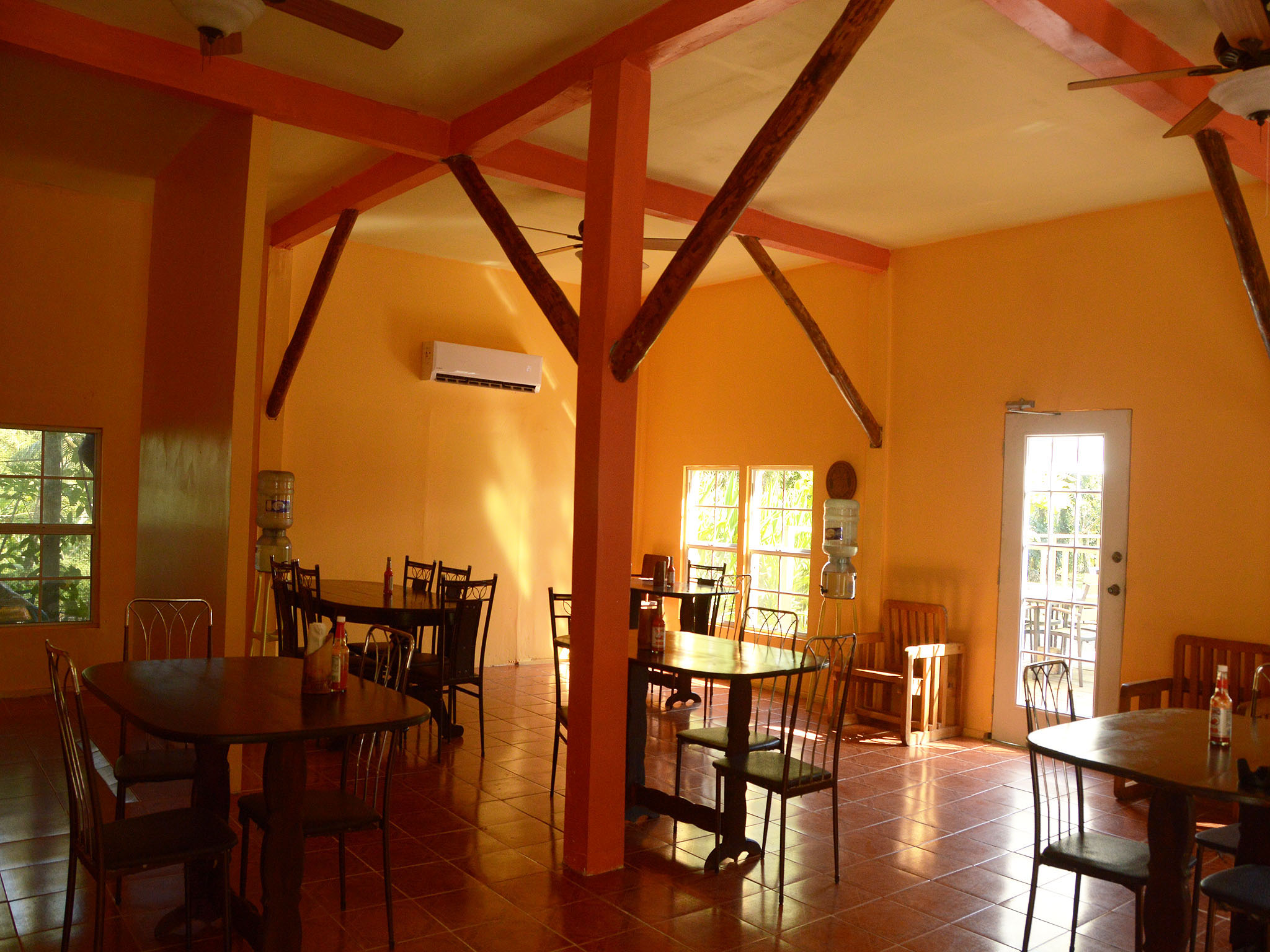 Dining area at Howler Monkey Resort.